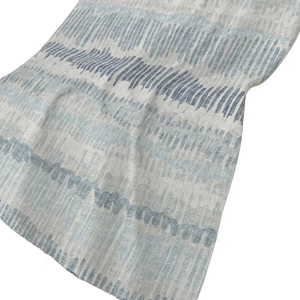 50" X 70" Blue And Beige Abstract Polyester Woven Plush Throw Blanket - Homeroots - Flyclothing LLC