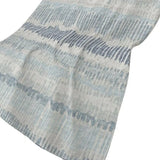 50" X 70" Blue And Beige Abstract Polyester Woven Plush Throw Blanket - Homeroots - Flyclothing LLC