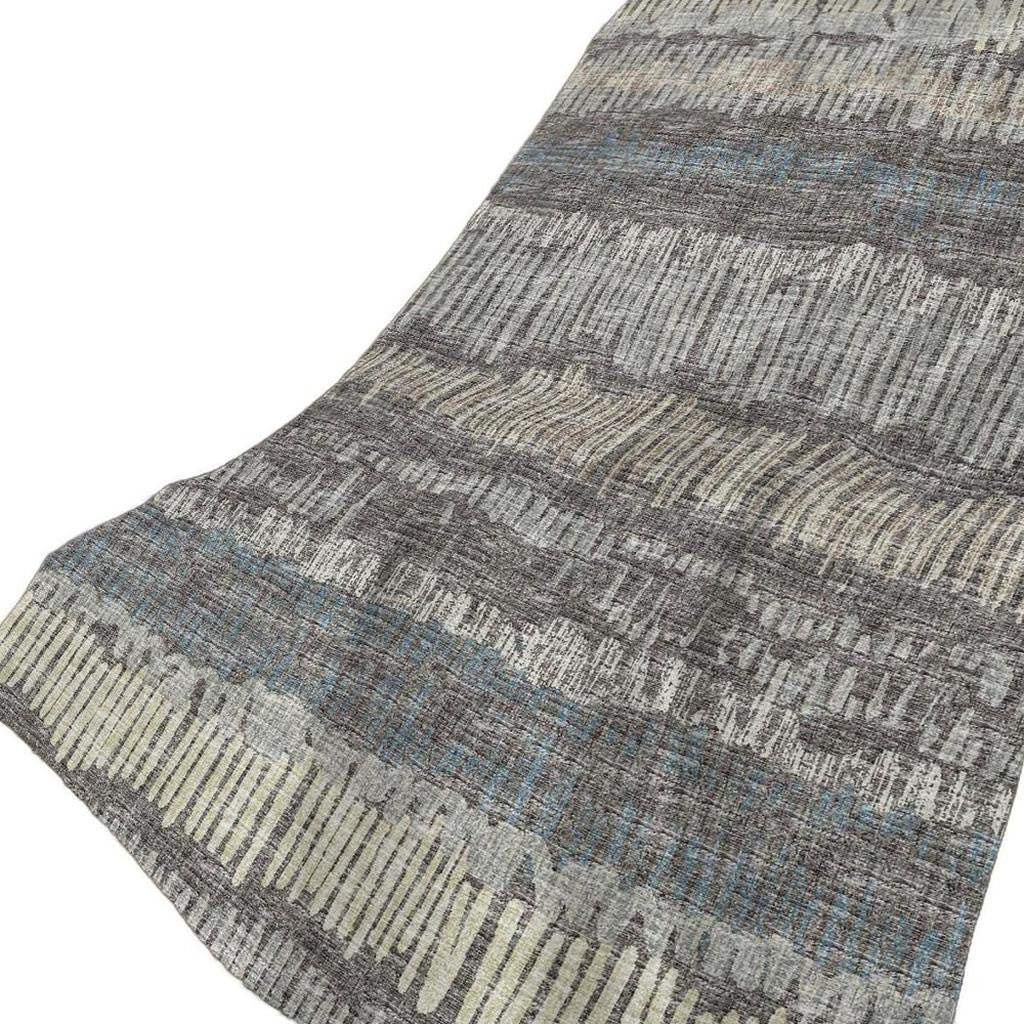 50" X 70" Gray And Charcoal Abstract Polyester Woven Plush Throw Blanket - Homeroots - Flyclothing LLC