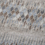 50" X 70" Blue And Gray Geometric Polyester Woven Plush Throw Blanket - HomeRoots - Flyclothing LLC