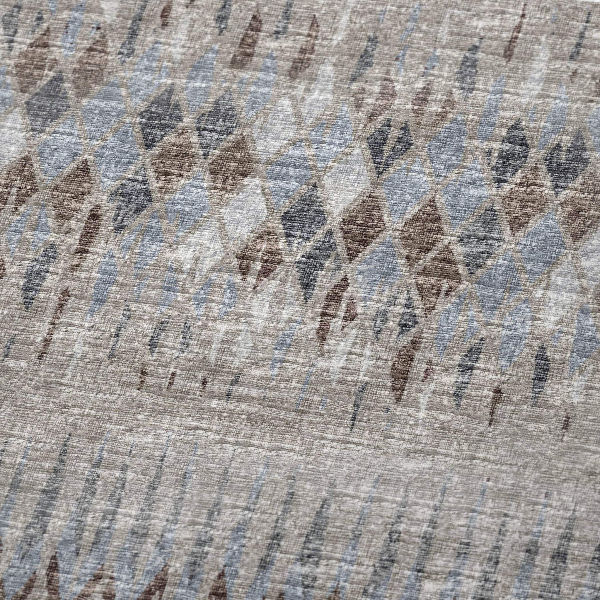 50" X 70" Blue And Gray Geometric Polyester Woven Plush Throw Blanket - HomeRoots - Flyclothing LLC