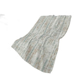 50" X 70" Ivory And Blue Abstract Polyester Woven Plush Throw Blanket - Homeroots - Flyclothing LLC