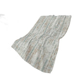 50" X 70" Ivory And Blue Abstract Polyester Woven Plush Throw Blanket - HomeRoots - Flyclothing LLC
