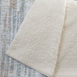 50" X 70" Ivory And Blue Abstract Polyester Woven Plush Throw Blanket - Homeroots - Flyclothing LLC
