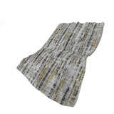 50" X 70" Silver Charcoal And Gold Abstract Polyester Woven Plush Throw Blanket - HomeRoots - Flyclothing LLC