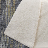 50" X 70" Granite Gray And Gold Abstract Polyester Woven Plush Throw Blanket - HomeRoots - Flyclothing LLC