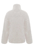 Fuzzy Turtleneck Long Sleeve Sweatshirt - Trendsi - Flyclothing LLC