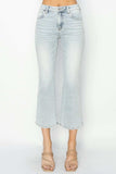RISEN Full Size Mid Rise Cropped Flare Jeans - Trendsi - Flyclothing LLC