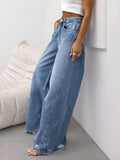 Distressed Wide Leg Jeans - Trendsi