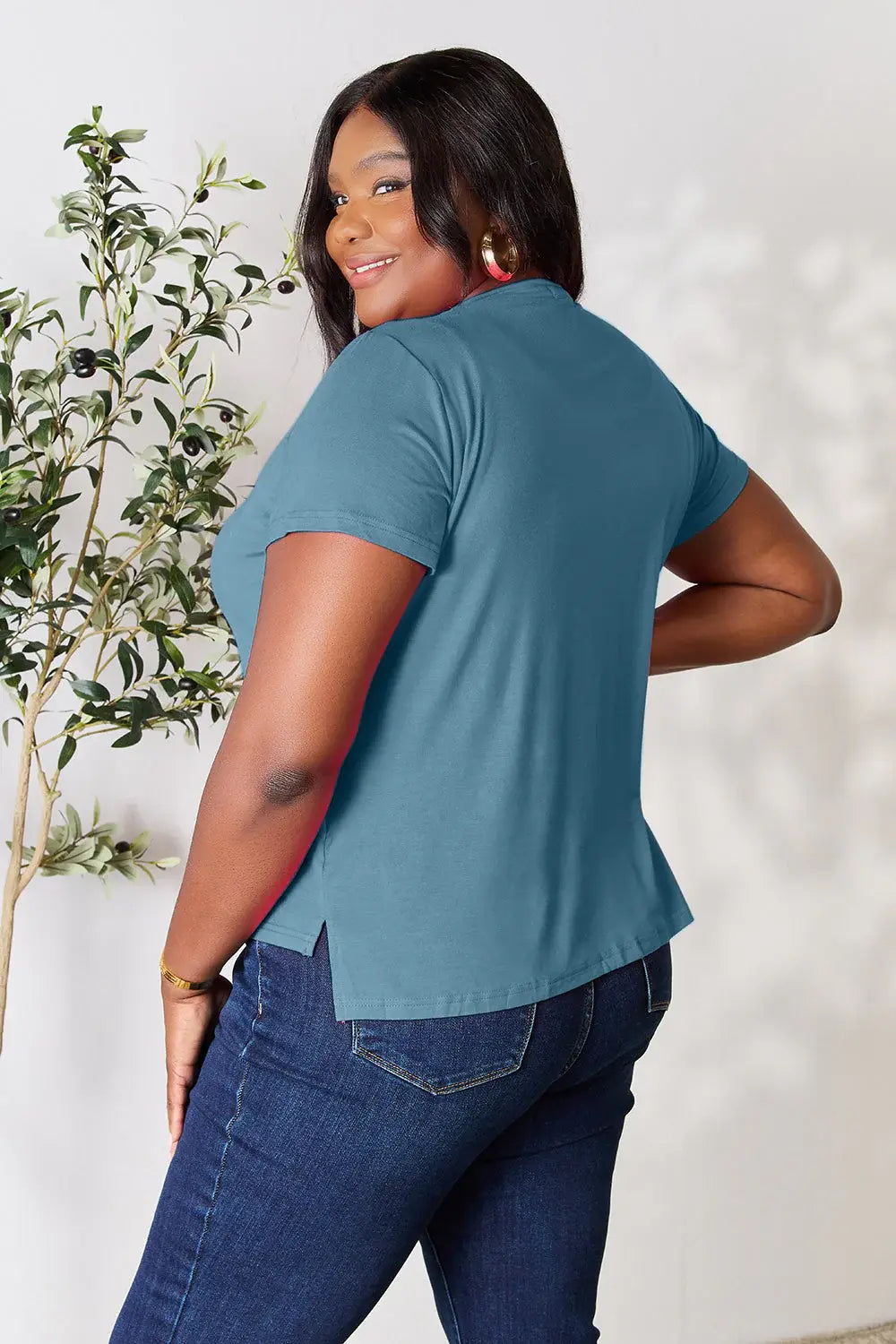 Basic Bae Full Size Round Neck Short Sleeve T-Shirt - ShopBasicbae - Flyclothing LLC