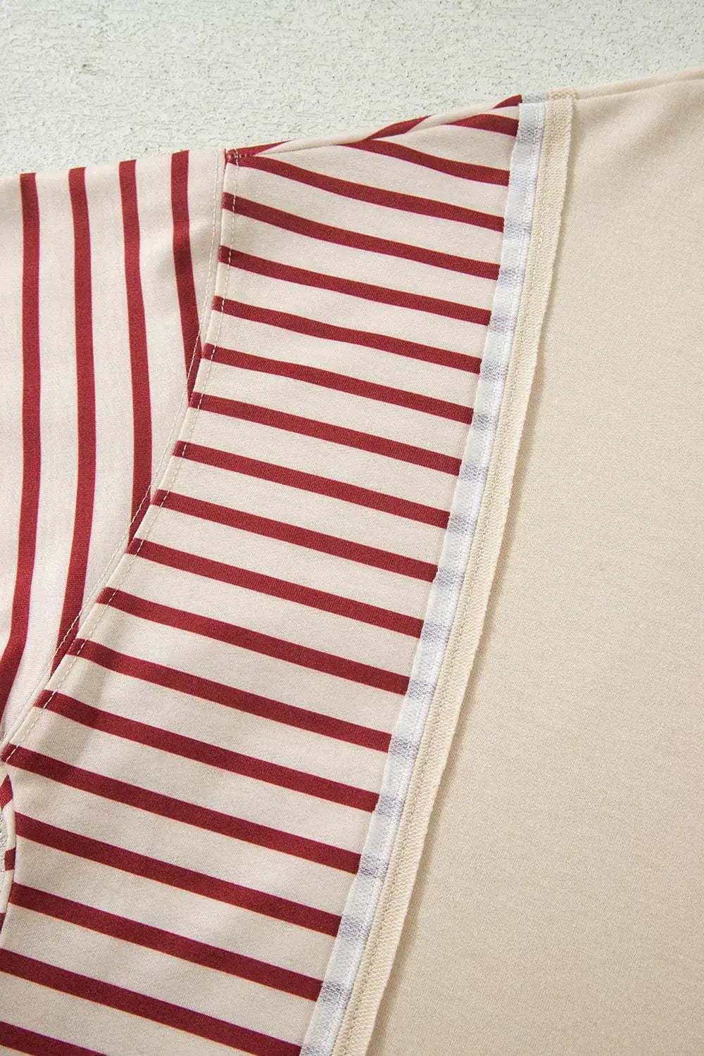 Slit Striped Long Sleeve Sweatshirt - Trendsi - Flyclothing LLC