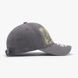 Distressed Letter Cotton Baseball Cap - Trendsi