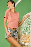 BiBi Rib Knit with Back Cross and Tied Detailed Top - Trendsi - Flyclothing LLC