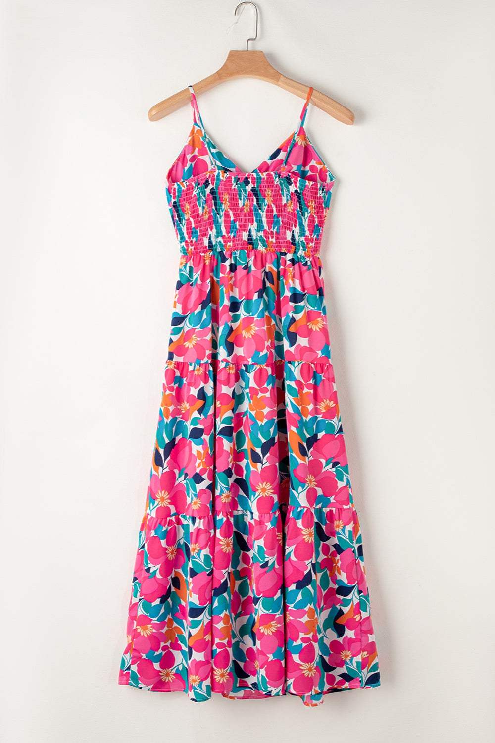 Printed V-Neck Maxi Cami Dress - Trendsi - Flyclothing LLC