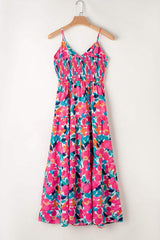 Printed V-Neck Maxi Cami Dress - Trendsi - Flyclothing LLC