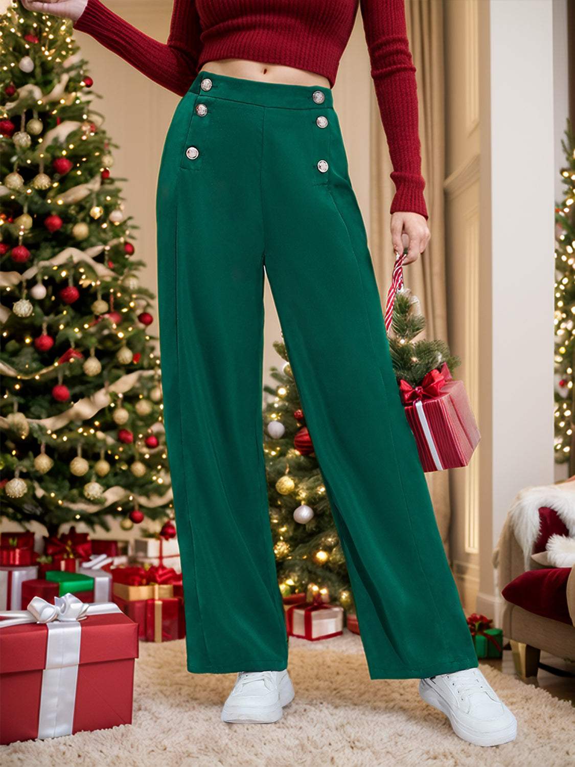 Wide Leg Pants - Trendsi - Flyclothing LLC