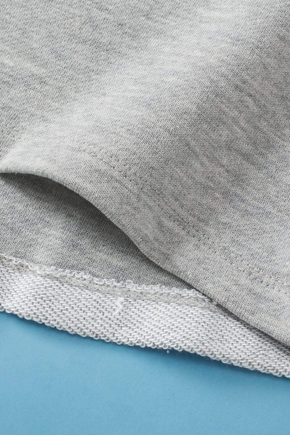 Color Block Double Chest Pocket Boat Neck Top - Trendsi - Flyclothing LLC