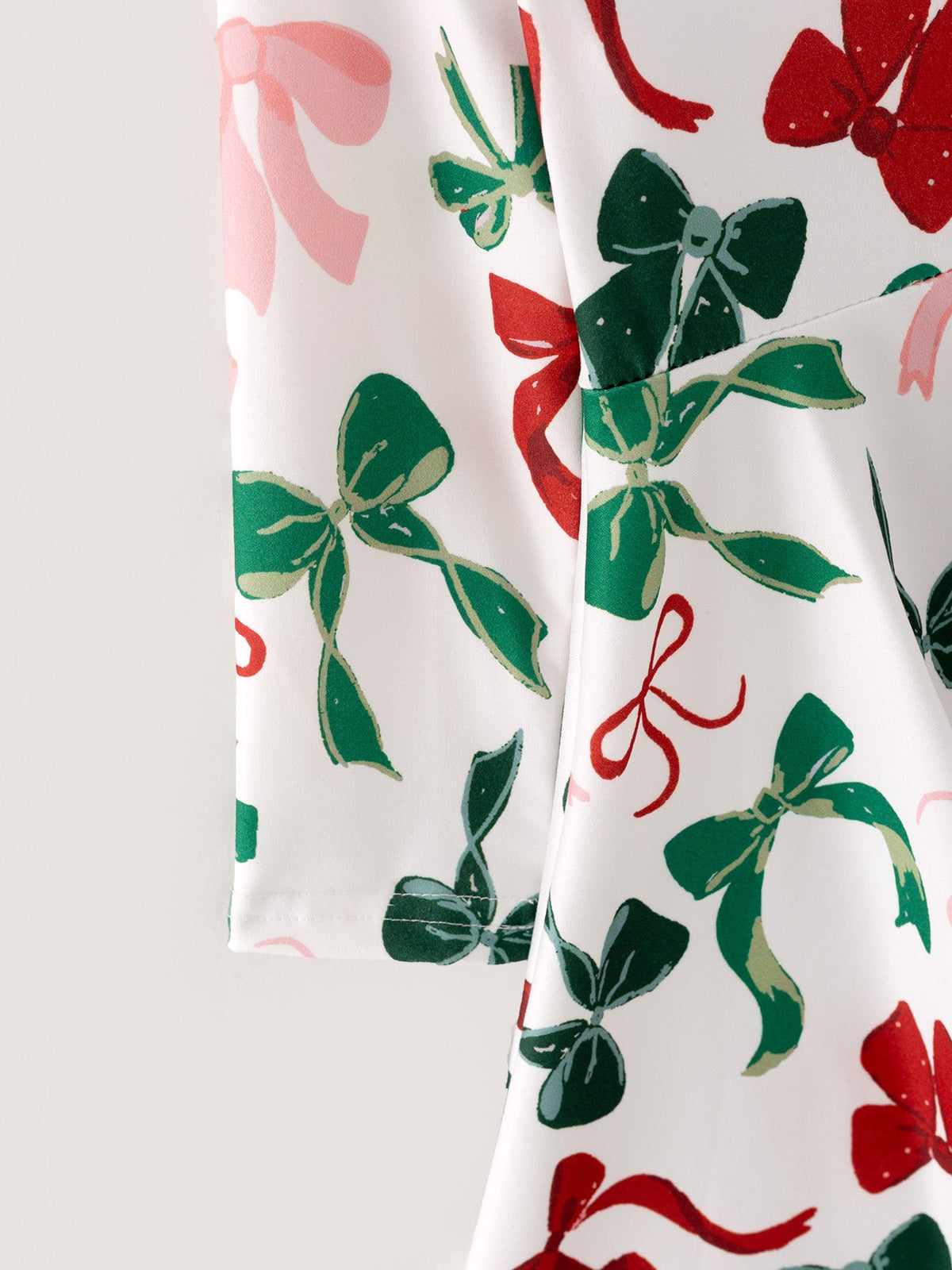 Girls Christmas Bow Print Dress - Rylee Faith Designs - Flyclothing LLC