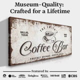 Coffee Bar Sign - Tailored Canvases - Flyclothing LLC