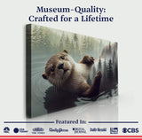 Otter Double Exposure Wall Art - Tailored Canvases - Flyclothing LLC