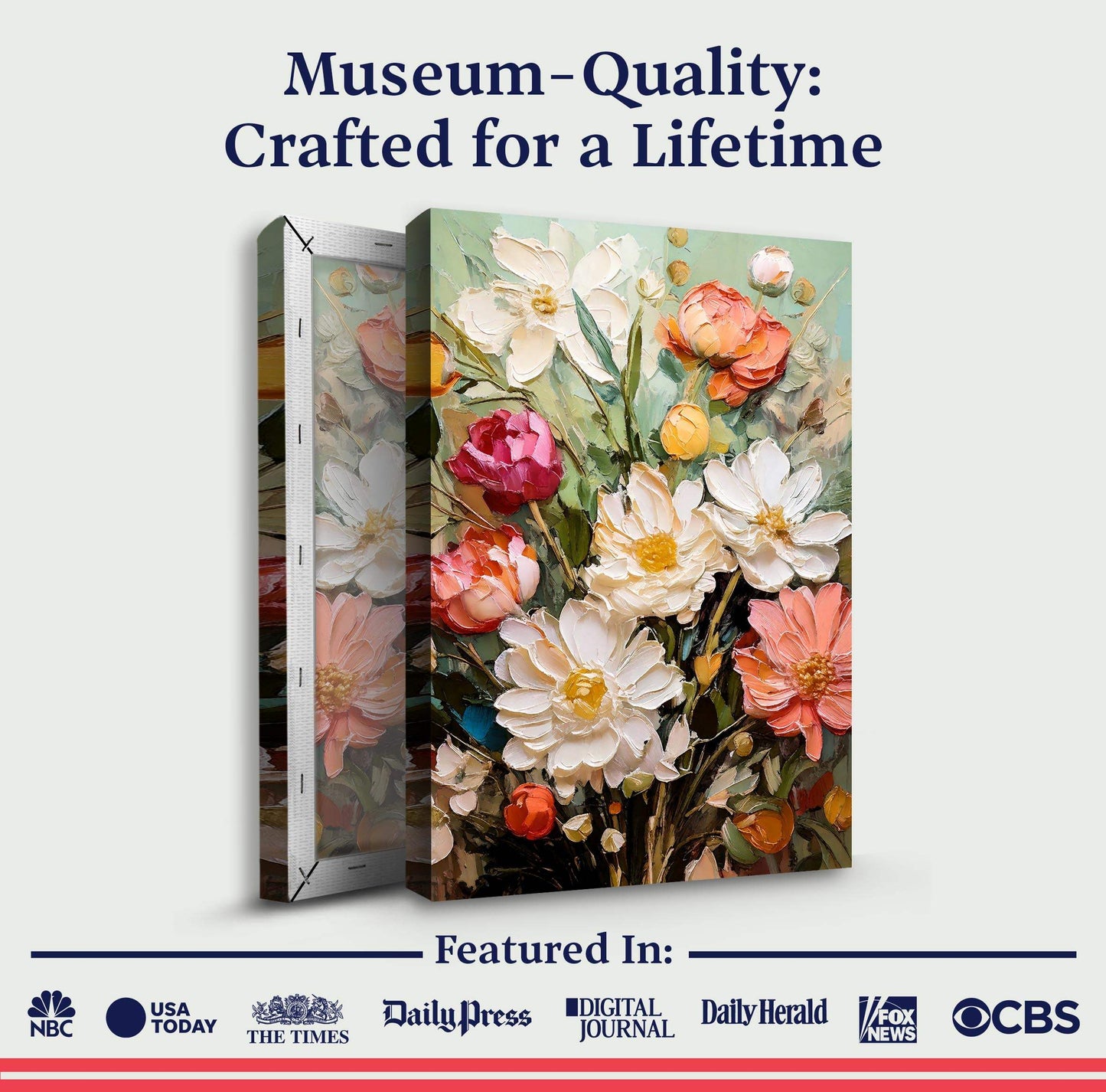Serene Blossoms Wall Art - Tailored Canvases - Flyclothing LLC
