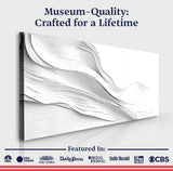 White Minimalist Wall Art - Tailored Canvases - Flyclothing LLC