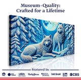 3D Wolves Wall Art V - Tailored Canvases - Flyclothing LLC