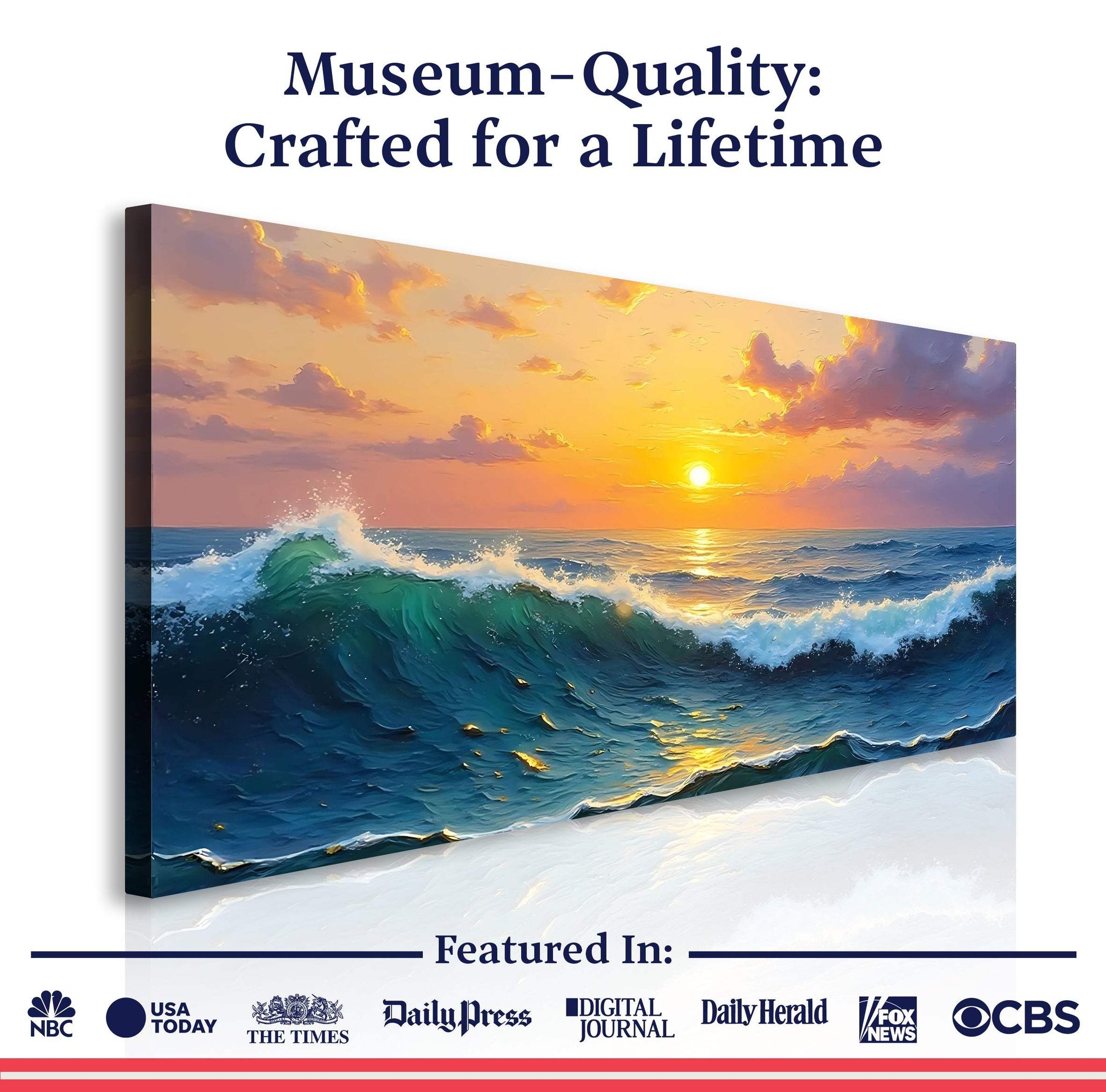 Waterscape Abstract Wall Art XII - Tailored Canvases - Flyclothing LLC