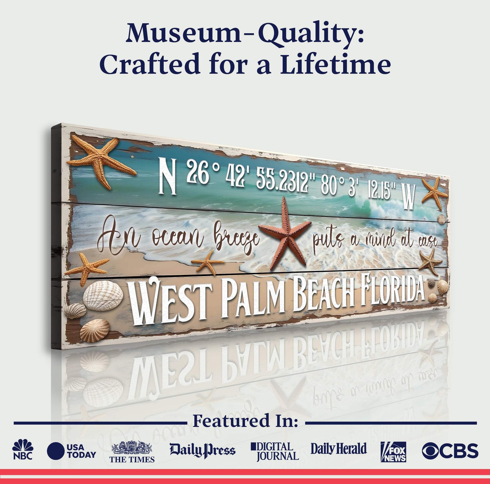 Personalized Beach House Coastal Sign III - Tailored Canvases - Flyclothing LLC