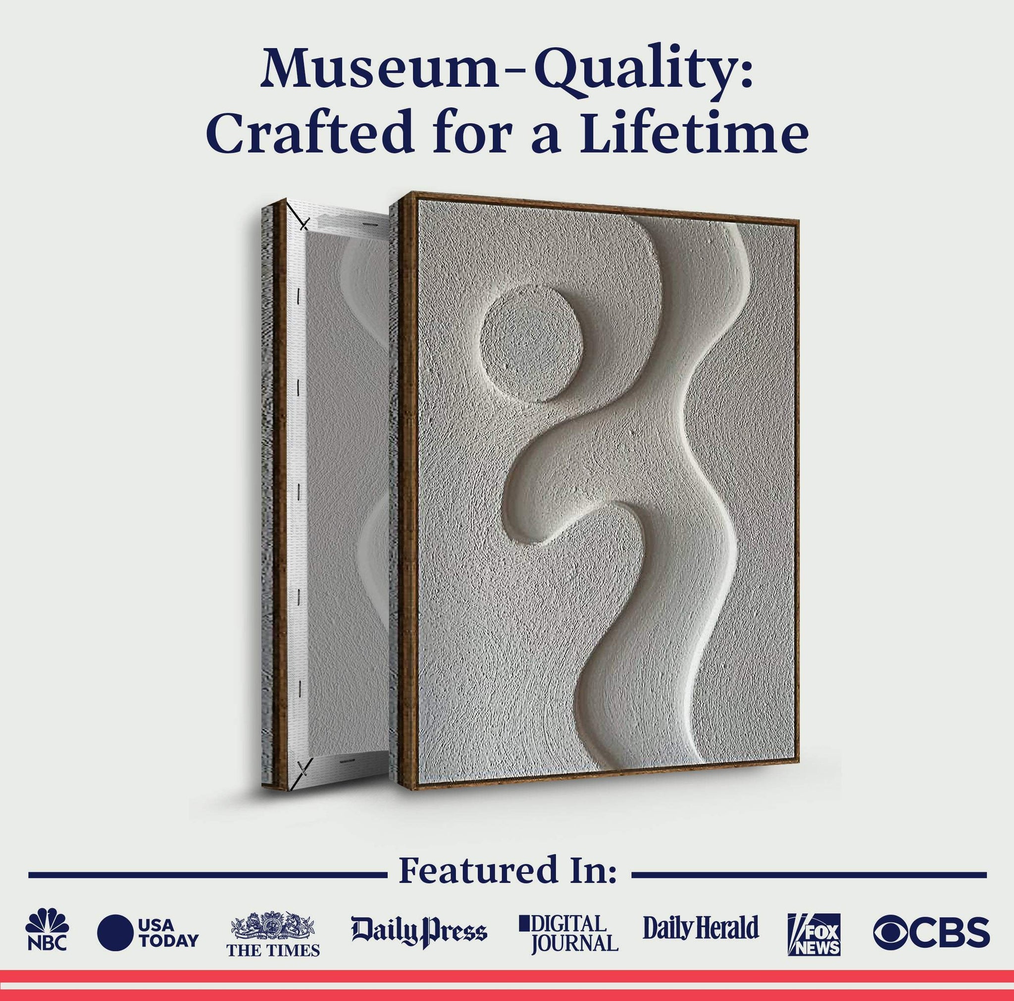 Midcentury Curves Wall Art - Tailored Canvases - Flyclothing LLC