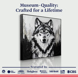 3D Wolf Wall Art IV - Tailored Canvases - Flyclothing LLC