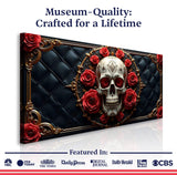 3D Rose and Skull Wall Art VII - Tailored Canvases - Flyclothing LLC