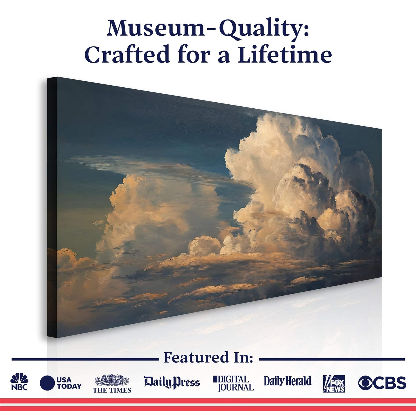 Cloud Wall Art - Tailored Canvases - Flyclothing LLC