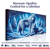 3D Wolves Wall Art II - Tailored Canvases - Flyclothing LLC