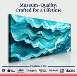 Blue Ocean Coastal Wall Art III - Tailored Canvases - Flyclothing LLC