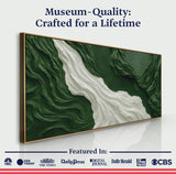 Green Rivers Abstract Wall Art - Tailored Canvases - Flyclothing LLC