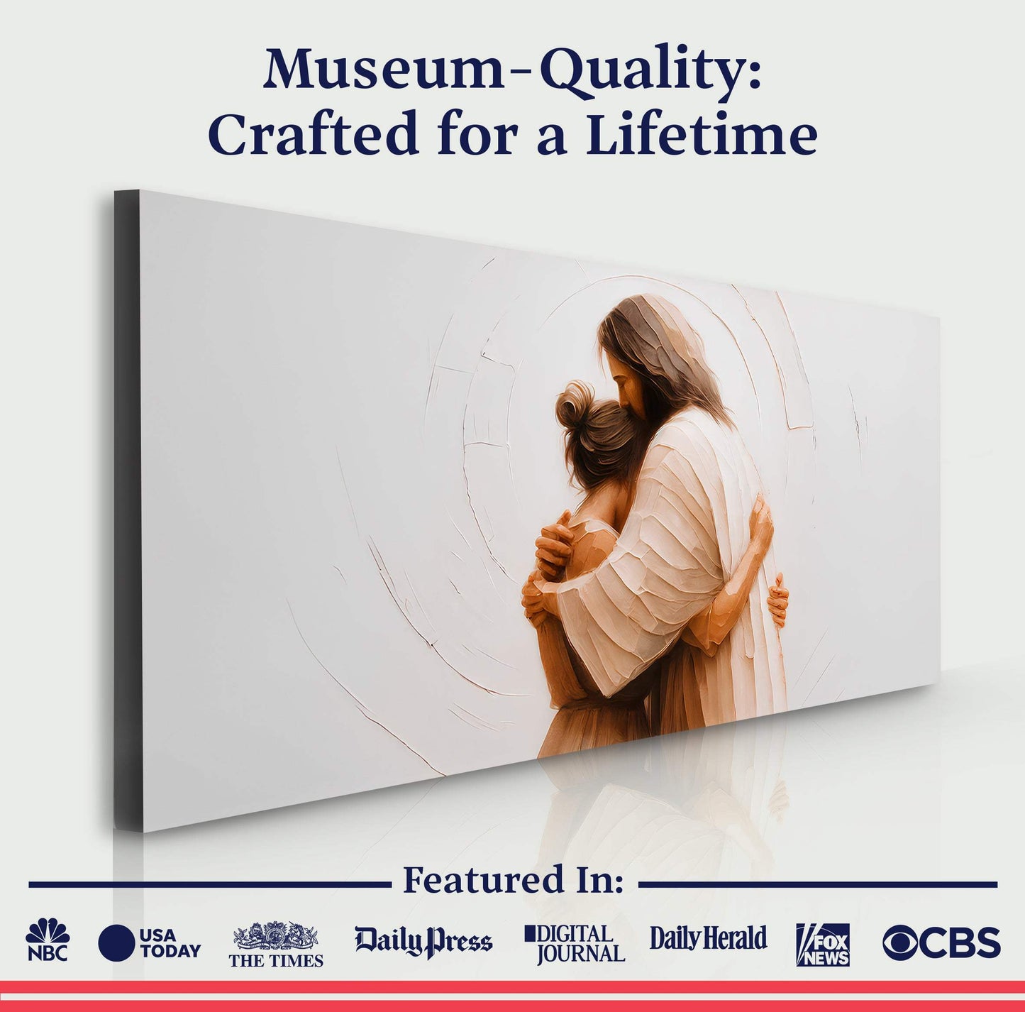 Divine Embrace of Grace Faith Wall Art II - Tailored Canvases - Flyclothing LLC