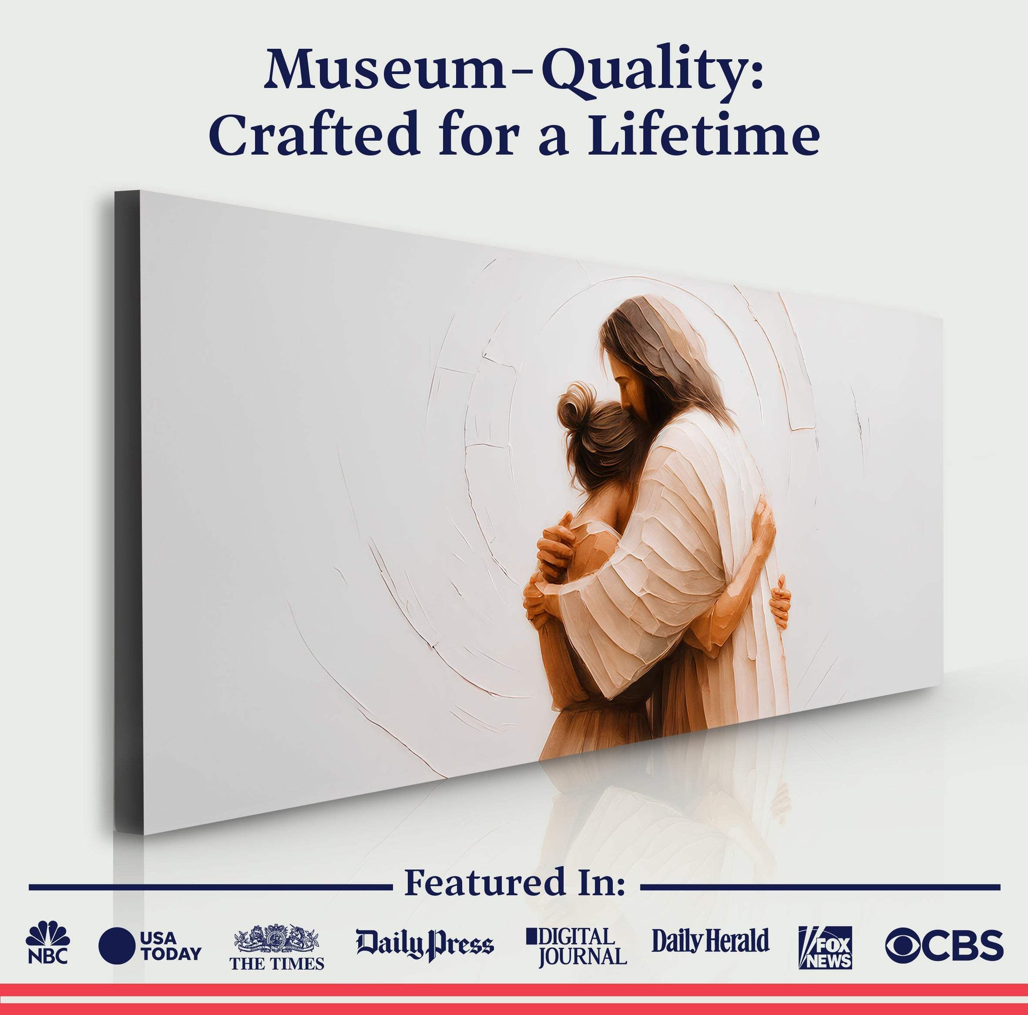 Divine Embrace of Grace Faith Wall Art II - Tailored Canvases - Flyclothing LLC