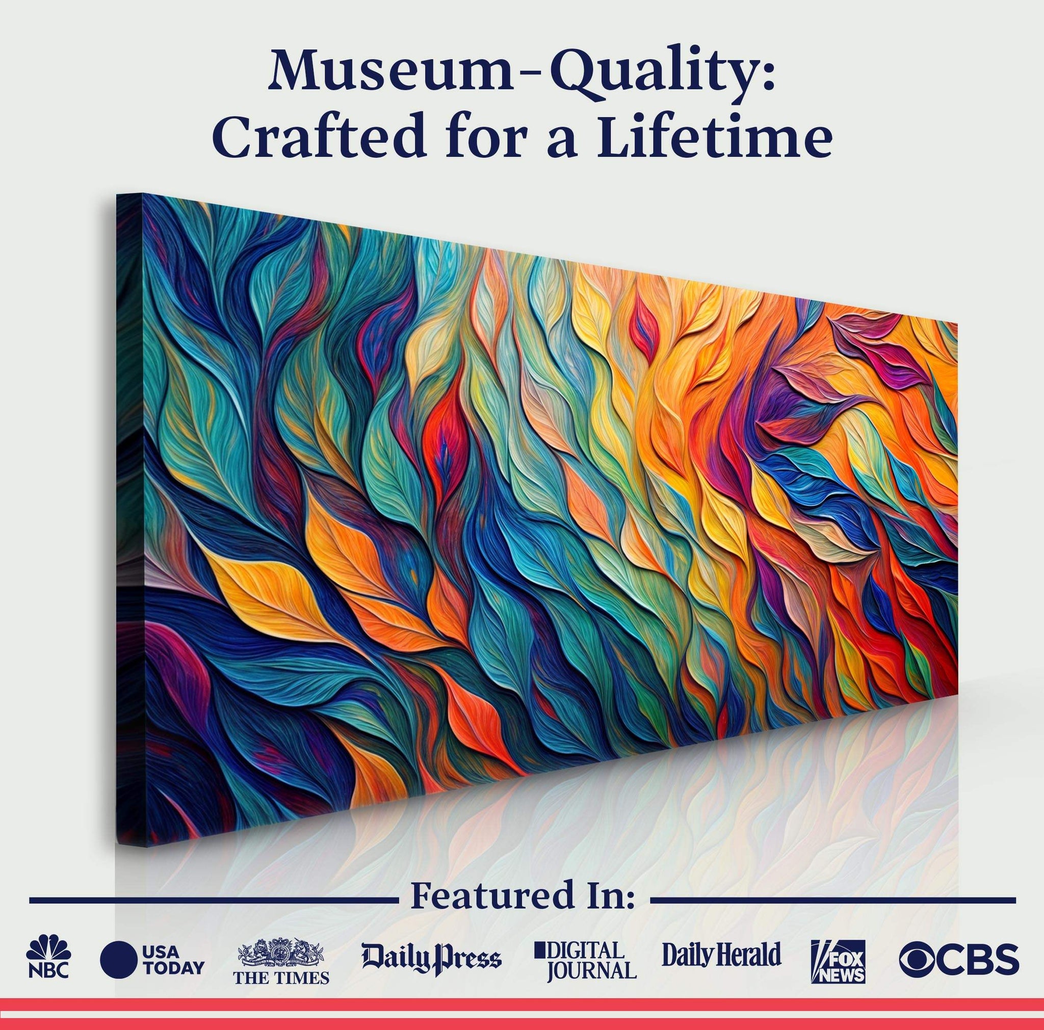 Chroma Whispers Wall Art - Tailored Canvases - Flyclothing LLC