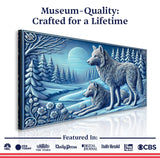 3D Wolves Wall Art VI - Tailored Canvases - Flyclothing LLC