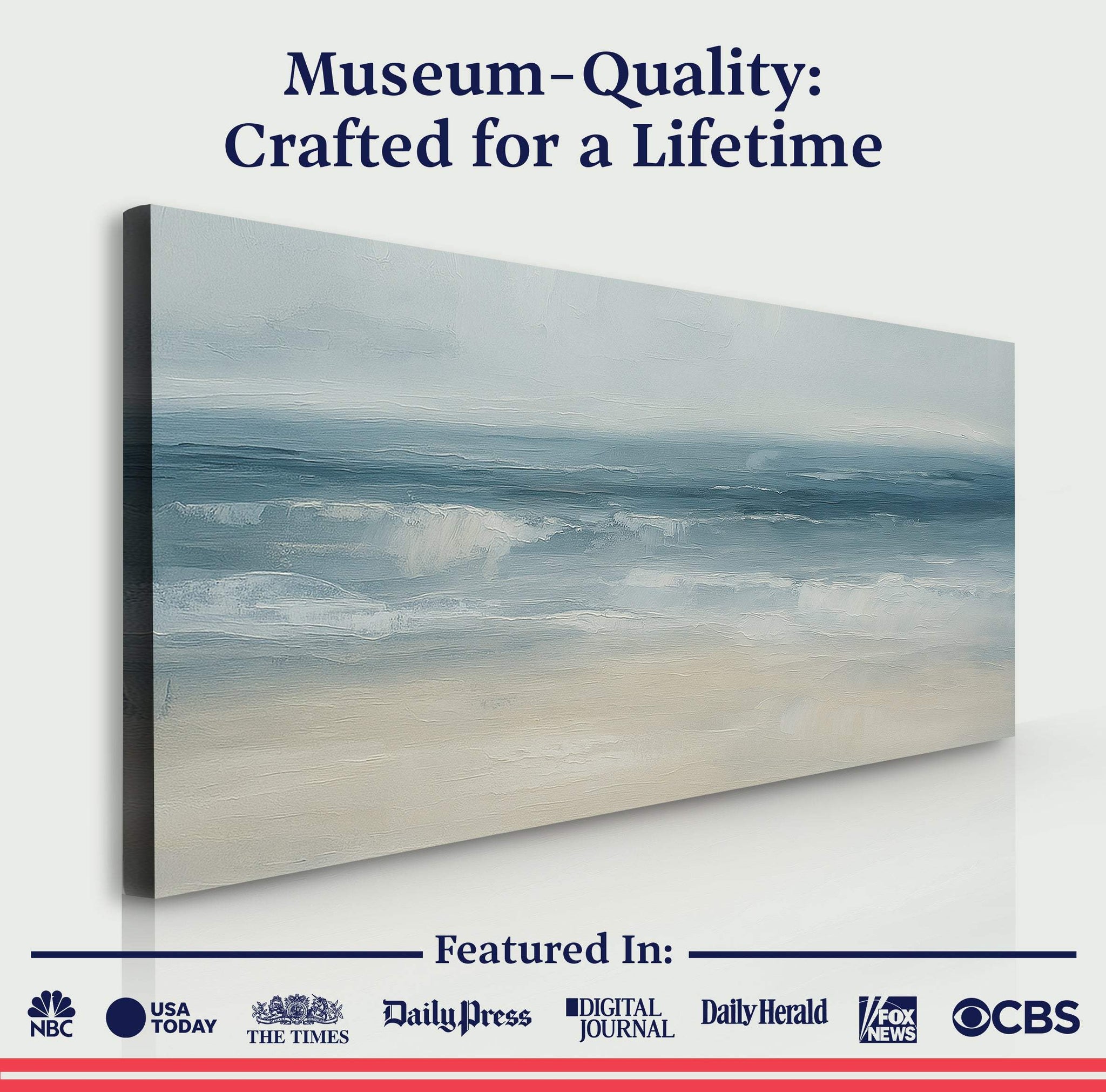 Waterscape Abstract Wall Art IX - Tailored Canvases - Flyclothing LLC