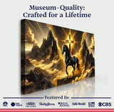 3D Horse Faith Wall Art - Tailored Canvases - Flyclothing LLC