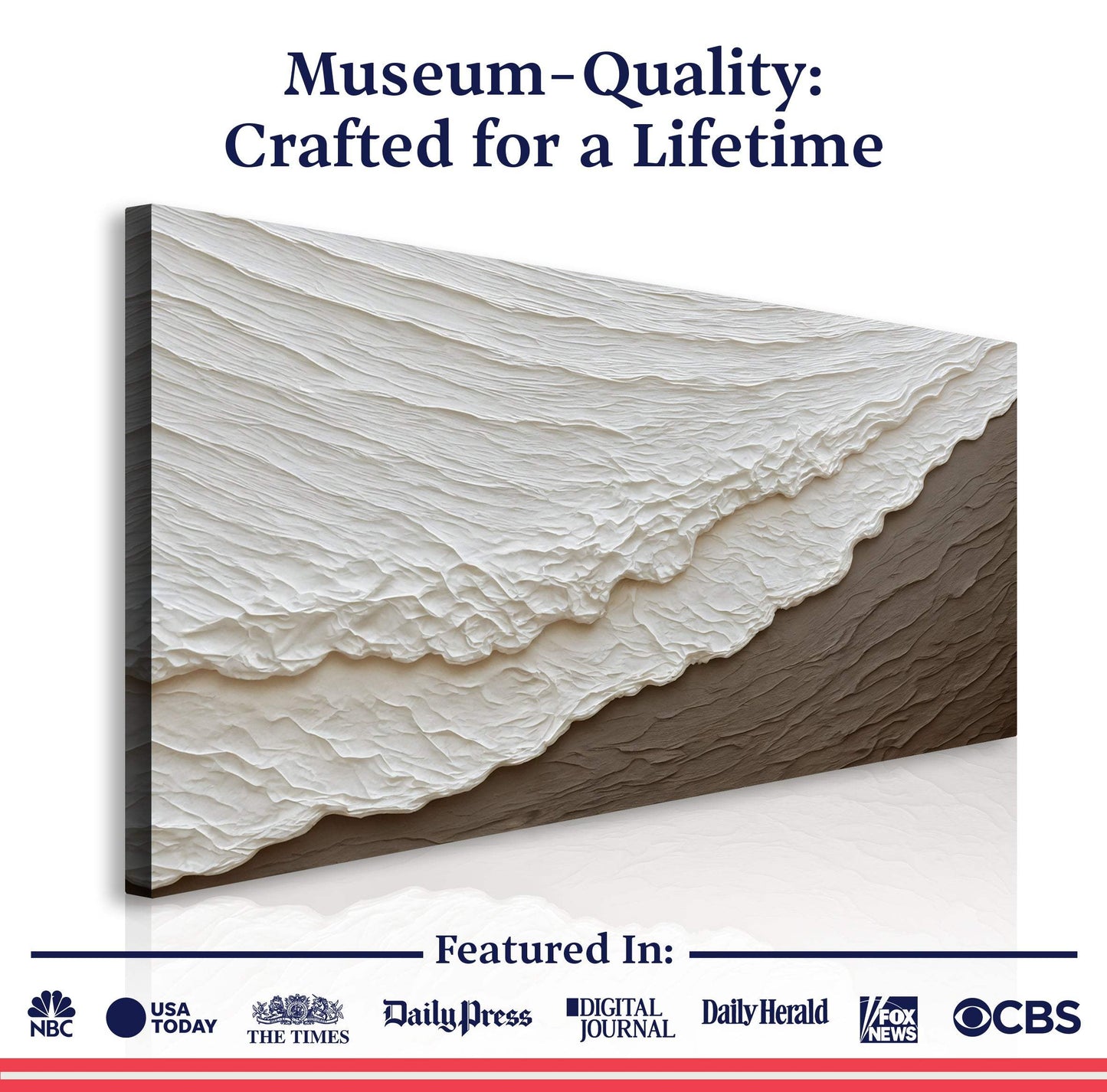 Waves Abstract Wall Art - Tailored Canvases - Flyclothing LLC