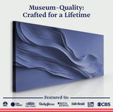 Midnight Navy Minimalist Wall Art - Tailored Canvases - Flyclothing LLC