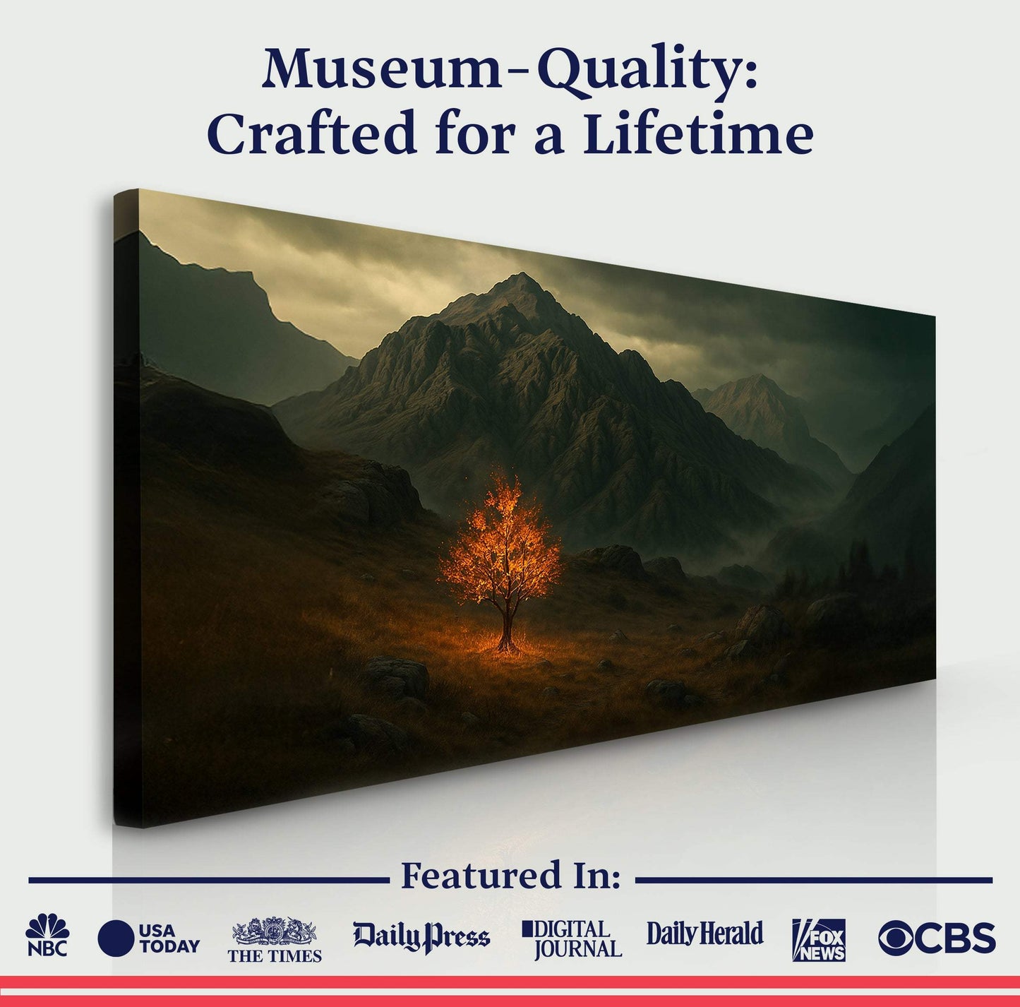Burning Bush - Faith Wall Art V - Tailored Canvases - Flyclothing LLC