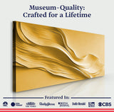 Gold Minimalist Wall Art II - Tailored Canvases - Flyclothing LLC
