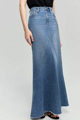 Ocean Wave Denim Skirt HJ821 - Hey Joanie - Flyclothing LLC