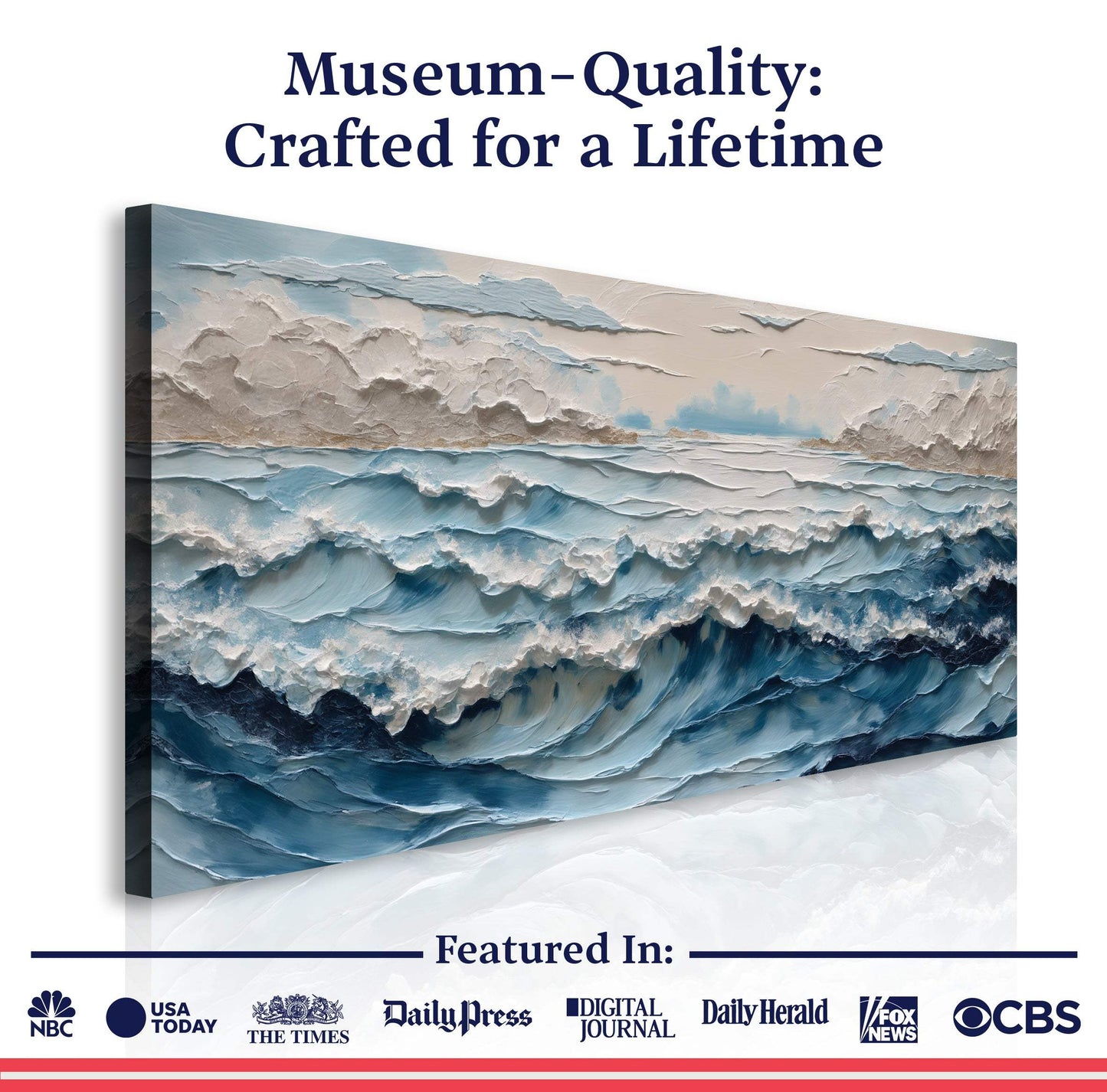 Ocean Embrace Wall Art - Tailored Canvases - Flyclothing LLC