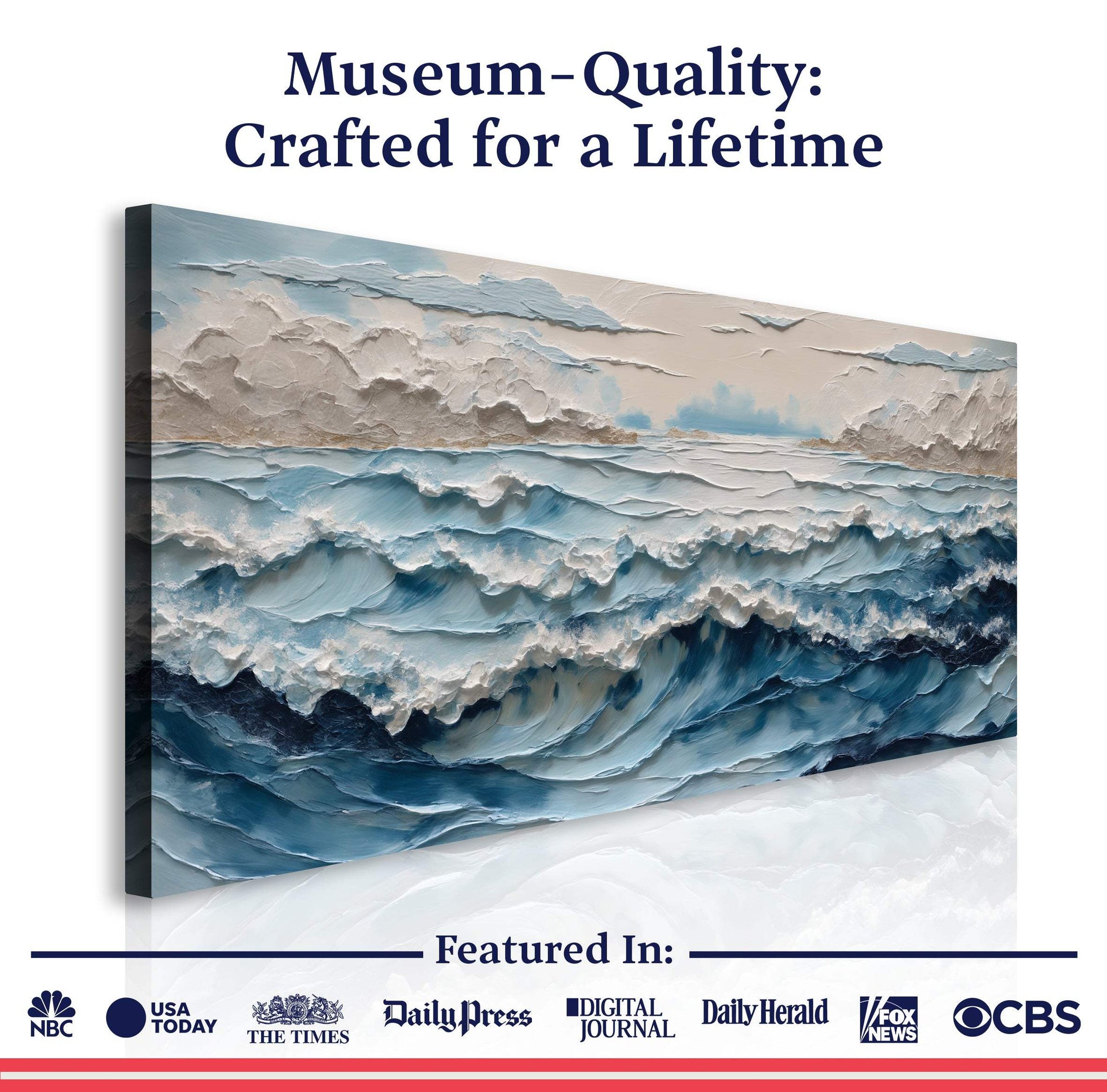 Ocean Embrace Wall Art - Tailored Canvases - Flyclothing LLC
