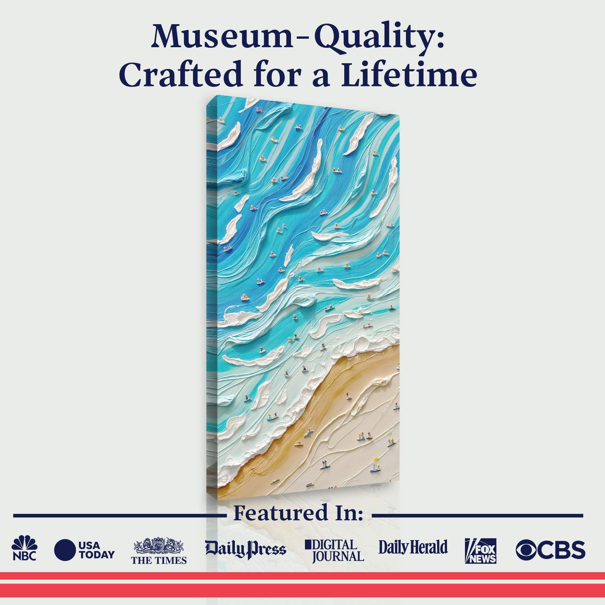 Beach Days Wall Art IV - Tailored Canvases - Flyclothing LLC